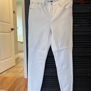 J. Crew Women's 9” Toothpick Skinny Jeans - White